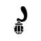 Aromatheraphy black icon, concept illustration, vector flat symbol, glyph sign.
