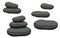 Aromatherapy accessories, massage stones. Hand drawn illustration isolated