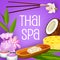Aromatherapy candles, bath salt, flowers. Thai spa
