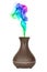 Aromatherapy Concept. Wooden Electric Ultrasonic Essential Oil A