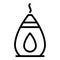 Aromatherapy diffuser icon, outline style