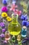 Aromatherapy. essential oils and medical flowers and herbs