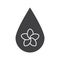 Aromatherapy oil drop glyph icon