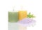 Aromatic Candles, Bath Salt and Green Leaf