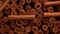 Aromatic Cinnamon Spice Horizontal Background.