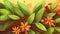 Aromatic Cinnamon Spice Horizontal Background Illustration.