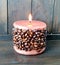 Aromatic coffee candle
