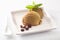 Aromatic coffee ice-cream serving