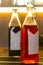 Aromatic custom wines, liqueurs, tincture and spirits in elegant bottles