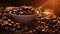 Aromatic Elixirs Unveiled: Coffee Beans\\\' Journey from Plantation to Cup. Generative AI