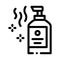 Aromatic liquid soap bottle icon vector outline illustration