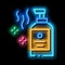 aromatic liquid soap bottle neon glow icon illustration