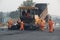 Around China - people at work, road laying gang, day new road