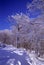 Around the Schlucht pass in the Vosges mountains in Alsace in France in winter