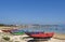 Arousa Island boats on the beach Bao Norte