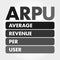 ARPU - Average Revenue Per User acronym