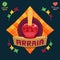 Arraia means village, also name June Parties - Apple candy logo