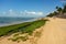 Arraial DAjuda beach, in the town of Porto Seguro, Bahia State, Brazil