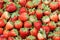 Arrangement fresh strawberry organic
