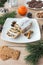 Arrangement of Gingerbread, Spiced Biscuits and Christstollen