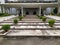 the arrangement of ornamental plants at the Al Akbar Tanjung Mosque, South Kalimantan