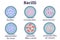 Arrangements of bacillus in Petri dish