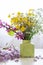 Arranging wildflowers, blossom flowers, seasonal floral themes