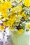 Arranging wildflowers, blossom flowers, seasonal floral themes