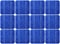 Array of blue solar panels