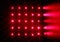 Array of red semiconductor lasers in the dark