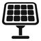 Array solar panel icon simple vector. Heat grid sun