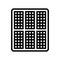 array solar panel line icon vector illustration