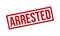 Arrested Rubber Grunge Stamp Seal Stock Vector