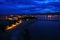 Arrigunaga beach in Getxo at night