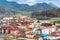 Arriondas village, panoramic view, Parres municipality, Asturias, Spain