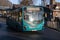 Arriva bus in service for public transport on the road.  Single decker