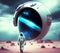 Arrival on Alien Planet, Generative AI Illustration