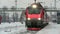 Arrival of a train at the railway station of Kirov