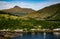 Arrochar village at the edge of Loch Long, Scotland.