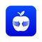 Arrow apple icon blue vector