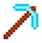 Arrow of archer vector, isolated pixel weapon made of steel or iron, wooden stick ammunition in game