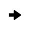 Arrow. Arrow black icon. Arrow vector icon. Cursor icon. Cursor in flat design. Cursor