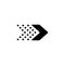 Arrow. Arrow black icon. Arrow vector icon. Cursor icon. Cursor in flat design. Cursor