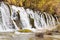 Arrow bamboo waterfall jiuzhaigou scenic