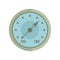 Arrow barometer icon flat isolated vector