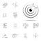 arrow, bullseye, business hand drawn icon. business icons universal set for web and mobile