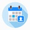 Arrow calendar up upload icon