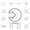 arrow in a circle icon. Thin line icons set for website design and development, app development. Premium icon