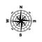 Arrow Compass Icon Vector Logo Template. Complete with eight cardinal directions.