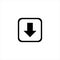 Arrow. down arrow Image icon. flat down style arrow. down arrow Application Icon